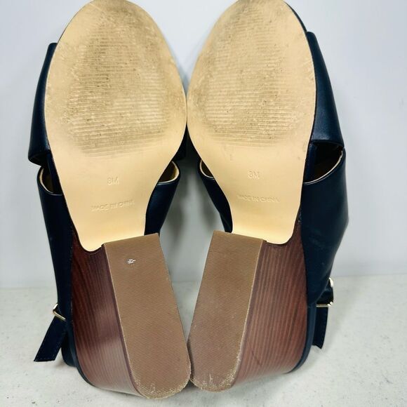 MADEWELL Maria Strappy Black Suede Block Heels Bohemian Contemporary Size 6,5 - Picture 7 of 7